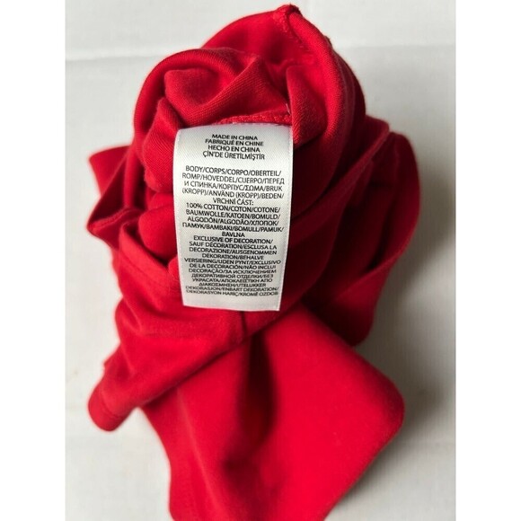 Ralph Lauren Polo Bear Romper 9M Red - Picture 4 of 4